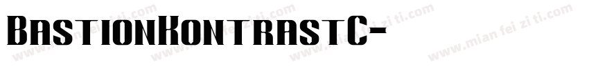 BastionKontrastC字体转换