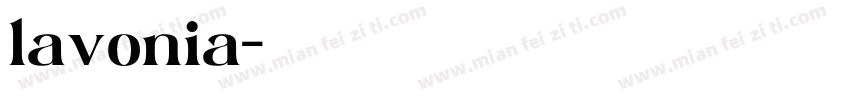 lavonia字体转换