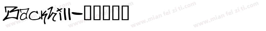Backhill字体转换