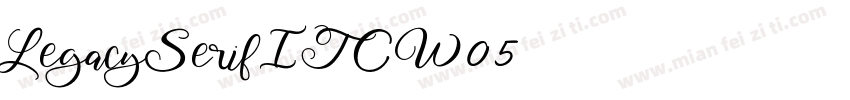 LegacySerifITCW05字体转换