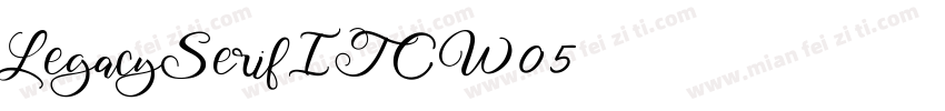 LegacySerifITCW05字体转换