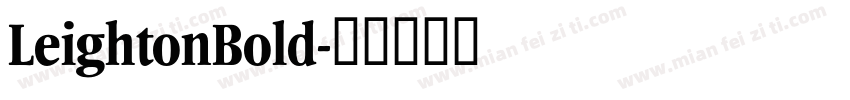 LeightonBold字体转换