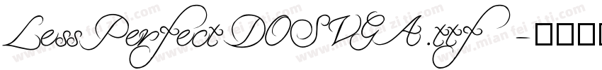LessPerfectDOSVGA.ttf字体转换