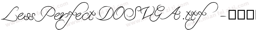 LessPerfectDOSVGA.ttf字体转换