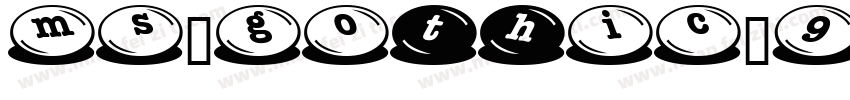 MS-Gothic-90ms字体转换
