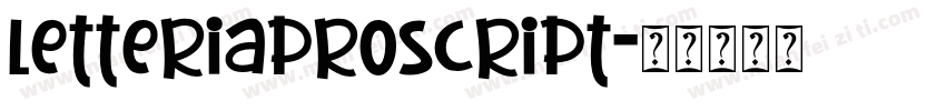 letteriaproscript字体转换