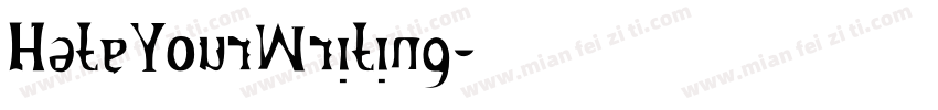 HateYourWriting字体转换