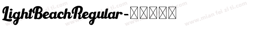 LightBeachRegular字体转换