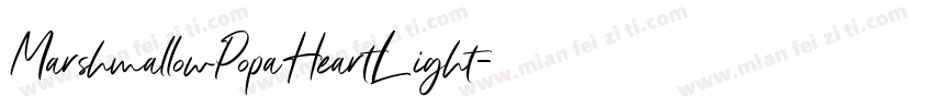 MarshmallowPopaHeartLight字体转换