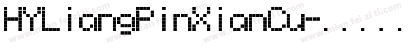 HYLiangPinXianCu字体转换