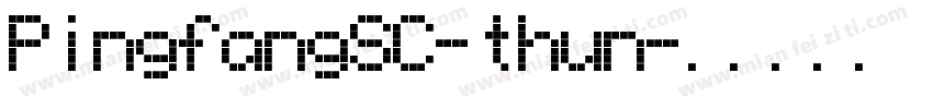 PingfangSC-thun字体转换