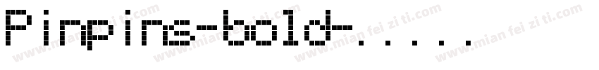 Pinpins-bold字体转换
