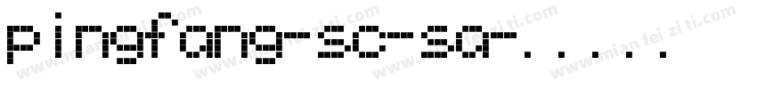 pingfang-sc-sa字体转换