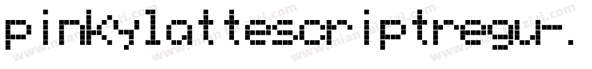 pinkylattescriptregu字体转换