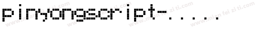 pinyongscript字体转换