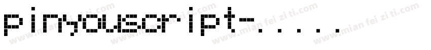 pinyouscript字体转换