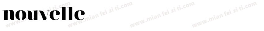 nouvelle字体转换