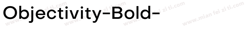 Objectivity-Bold字体转换