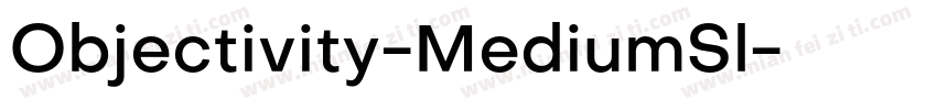Objectivity-MediumSl字体转换