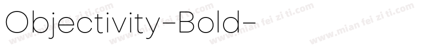 Objectivity-Bold字体转换