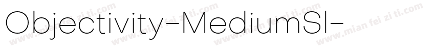 Objectivity-MediumSl字体转换