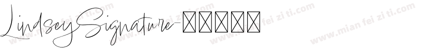 LindseySignature字体转换