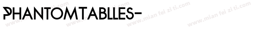 PhantomTablles字体转换
