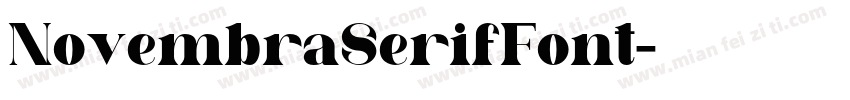 NovembraSerifFont字体转换