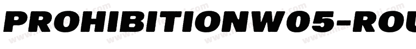 ProhibitionW05-Rough字体转换