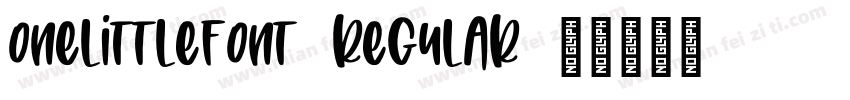 OneLittleFont-Regular字体转换