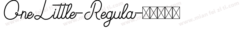 OneLittle-Regula字体转换