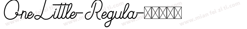OneLittle-Regula字体转换