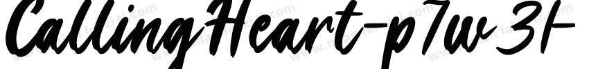 CallingHeart-p7w31字体转换