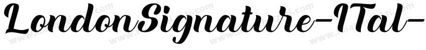 LondonSignature-ITal字体转换