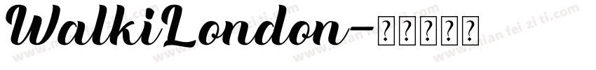 WalkiLondon字体转换
