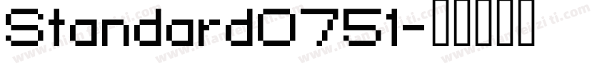 Standard0751字体转换