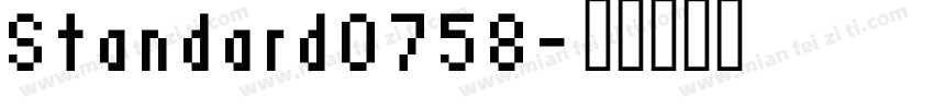 Standard0758字体转换