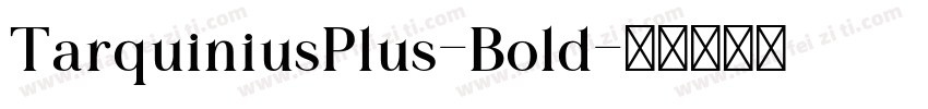 TarquiniusPlus-Bold字体转换