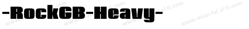 -RockGB-Heavy字体转换
