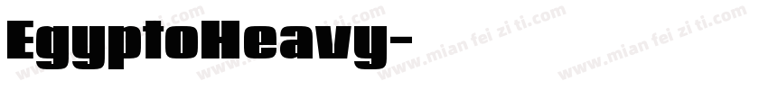 EgyptoHeavy字体转换
