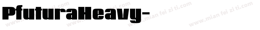 PfuturaHeavy字体转换