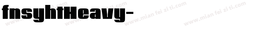 fnsyhtHeavy字体转换
