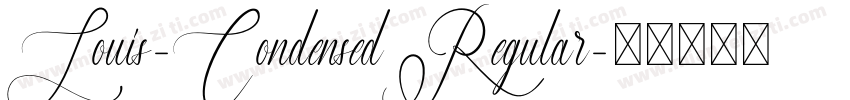 Louis-CondensedRegular字体转换