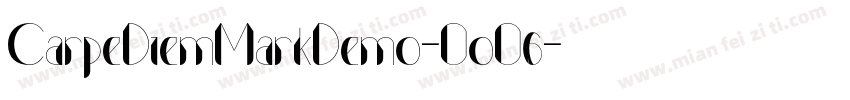CarpeDiemMarkDemo-OoO6字体转换