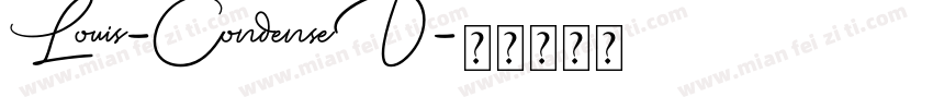 Louis-CondenseD字体转换