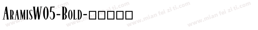 AramisW05-Bold字体转换
