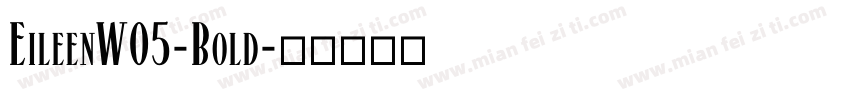 EileenW05-Bold字体转换