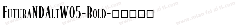 FuturaNDAltW05-Bold字体转换