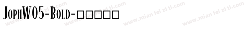 JophW05-Bold字体转换