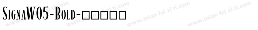 SignaW05-Bold字体转换